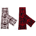 Lady Fashion Skull Pattern Knitted Scarf Winter Scarf (SK113)